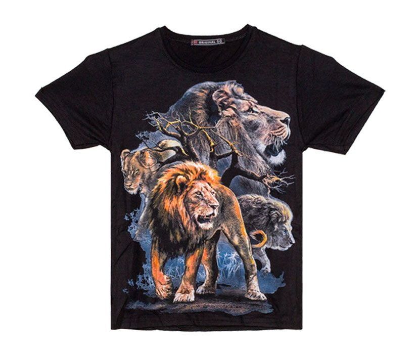 تی شرت پسرانه طرح شیر جنگل کد 07 -  - 3