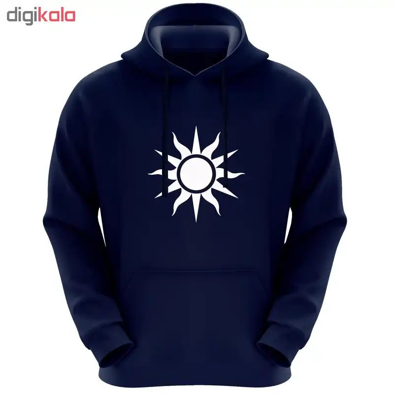هودی زنانه طرح خورشید کد k13 رنگ سرمه ای