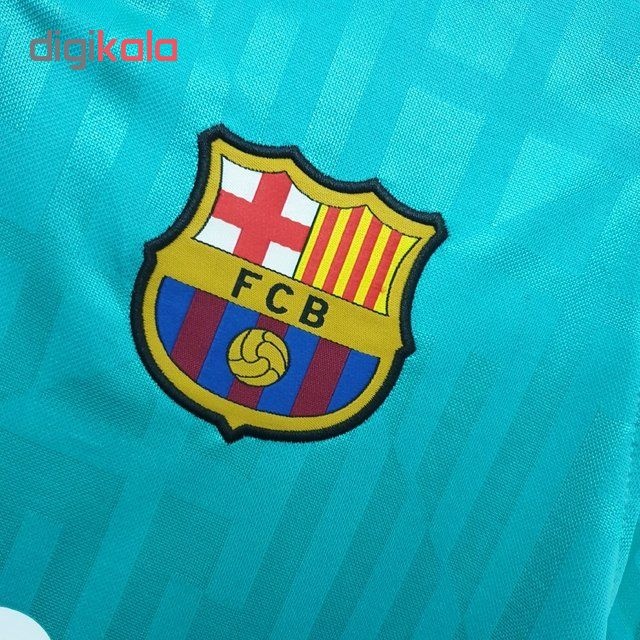 تی شرت ورزشی مردانه طرح بارسلونا 20-19 کد 3rd رنگ سبز