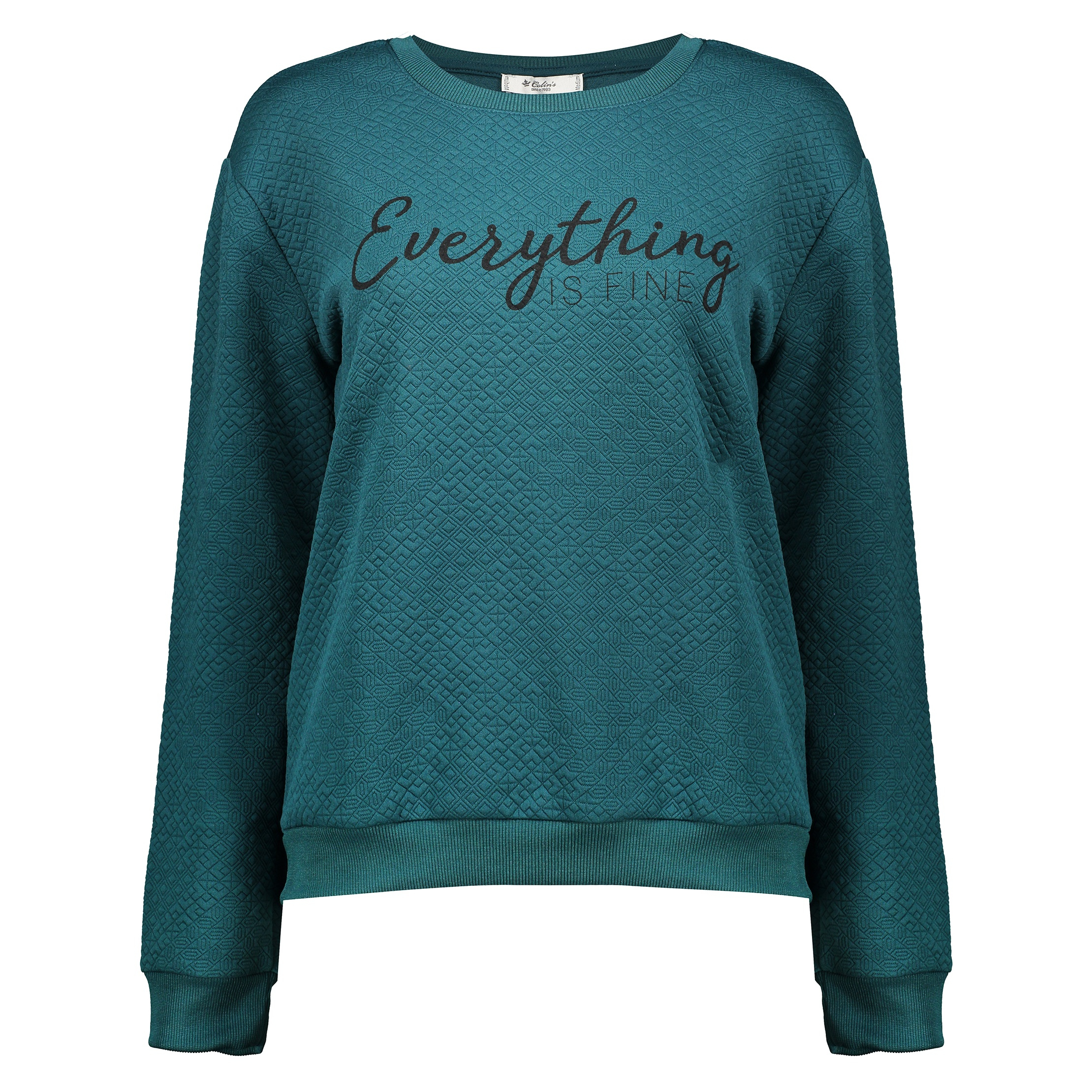 پلیور زنانه کالینز مدل CL1029075-PETROL GREEN