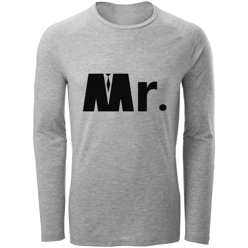 تی شرت آستین بلند مردانه طرح Mr کد F28