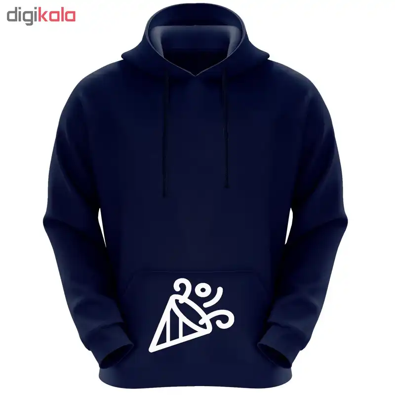 هودی زنانه طرح کلاه تولد کد k 19 رنگ سرمه ای