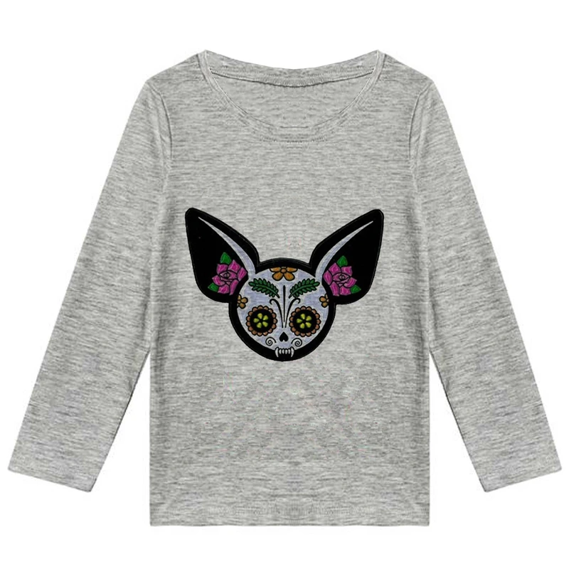 تیشرت آستین بلند دخترانه طرح خفاش کد K21