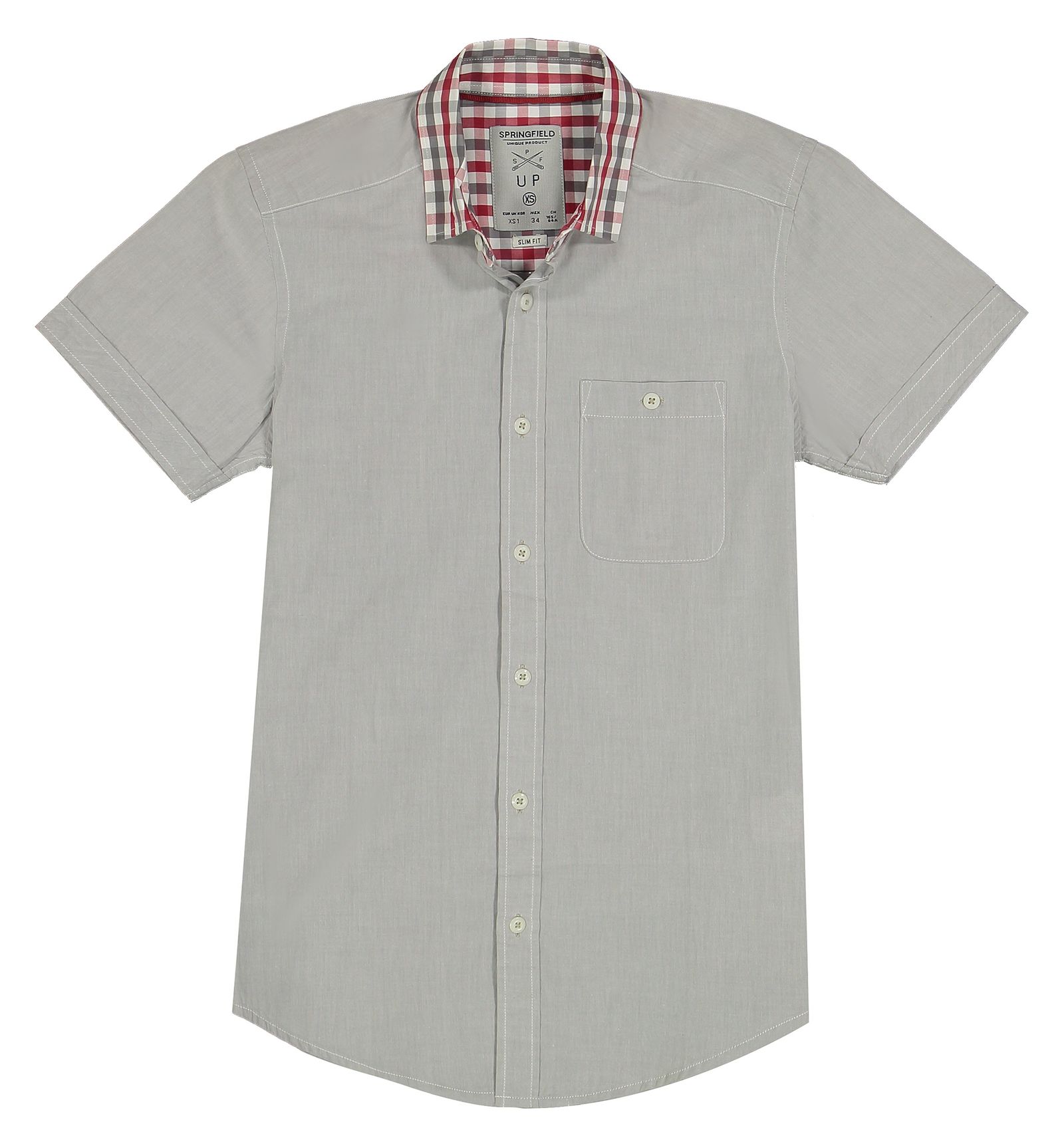 پیراهن مردانه اسپرینگ فیلد مدل 0979791-42 - طوسی - 1