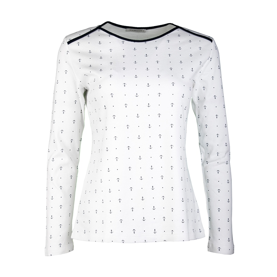 تی شرت زنانه سیاوود مدل ANCHOR کد 6210500 رنگ سفید