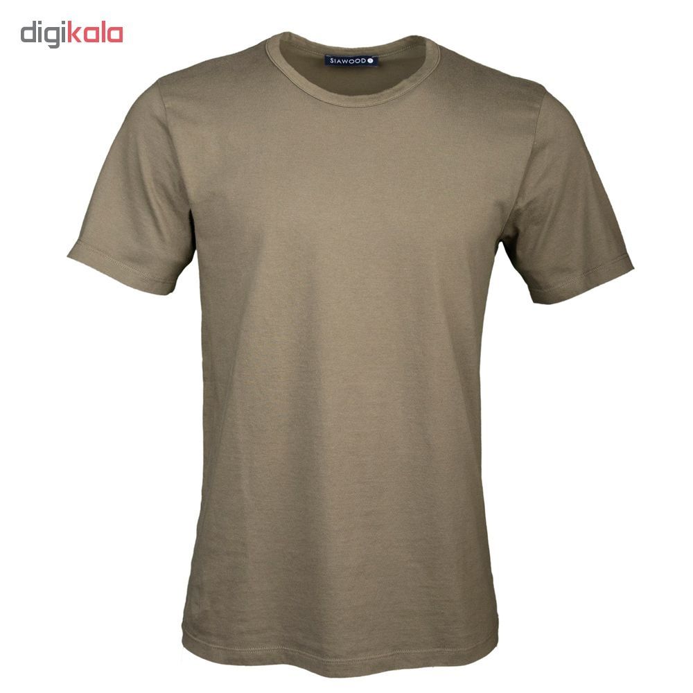 تی شرت مردانه سیاوود مدل C-B-20400 کد 6320400 رنگ زیتونی