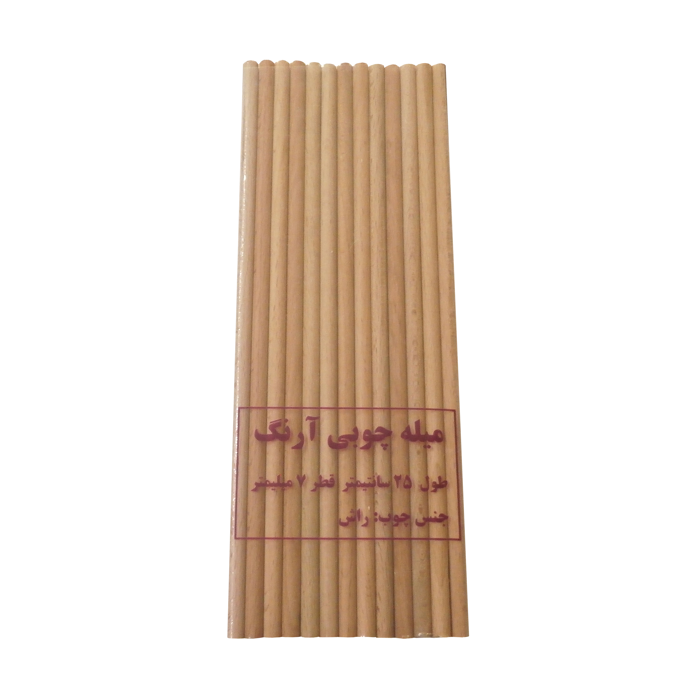 میله چوبی آرنگ مدل MIL_R_2507_20 بسته 20 عددی