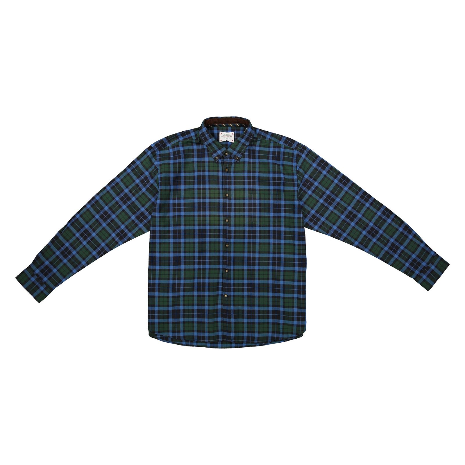 پیراهن مردانه کورتفیل مدل 7322860-20 - سبز تیره - 1