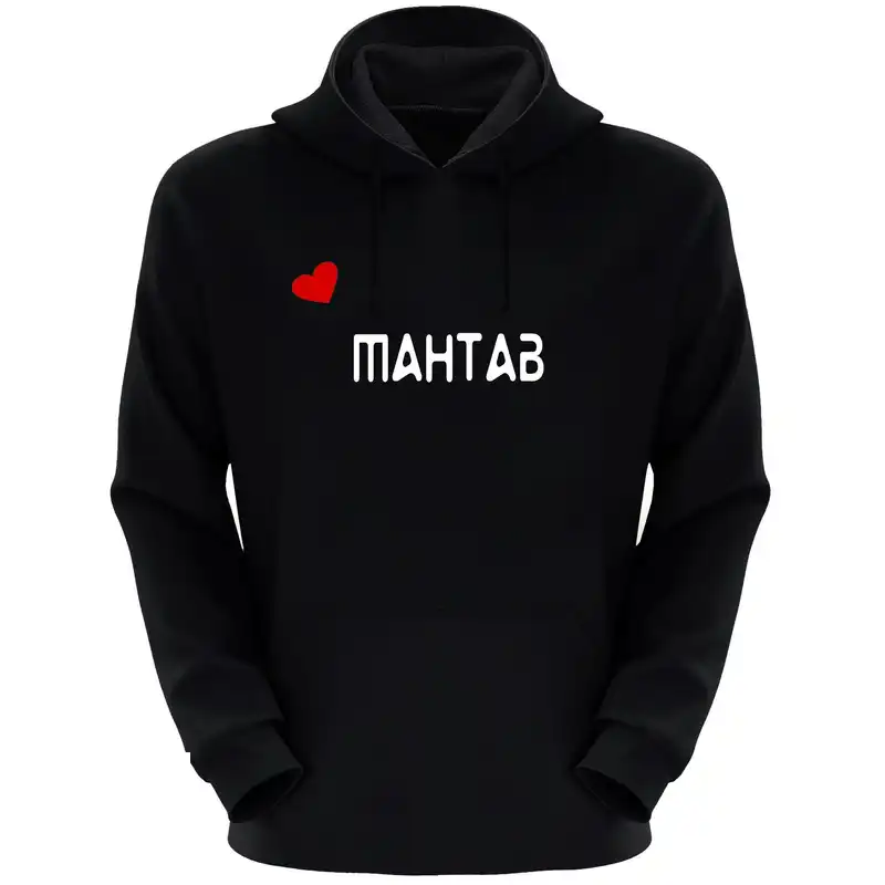 هودی زنانه طرح مهتاب کد F224 رنگ مشکی