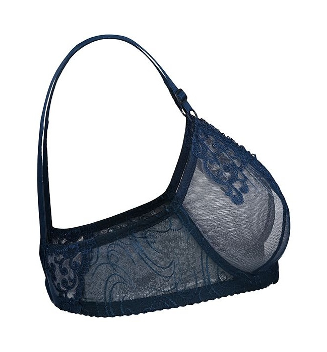 سوتین زنانه مدل پرنسس کد 02 رنگ سرمه ای