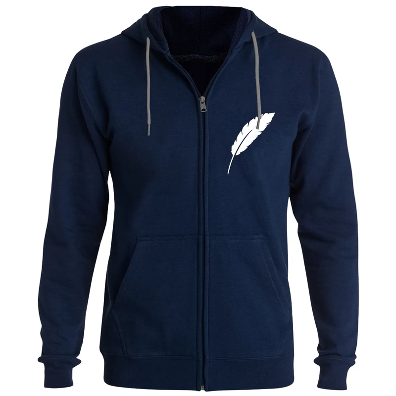 سویشرت زنانه طرح پر کد F73 رنگ سرمه ای