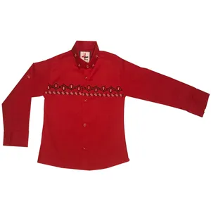 پیراهن پسرانه کد Sh-101 رنگ قرمز