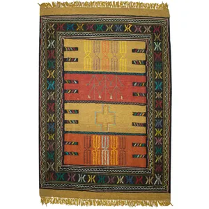 گلیم دستبافت دو متری کد 980769
