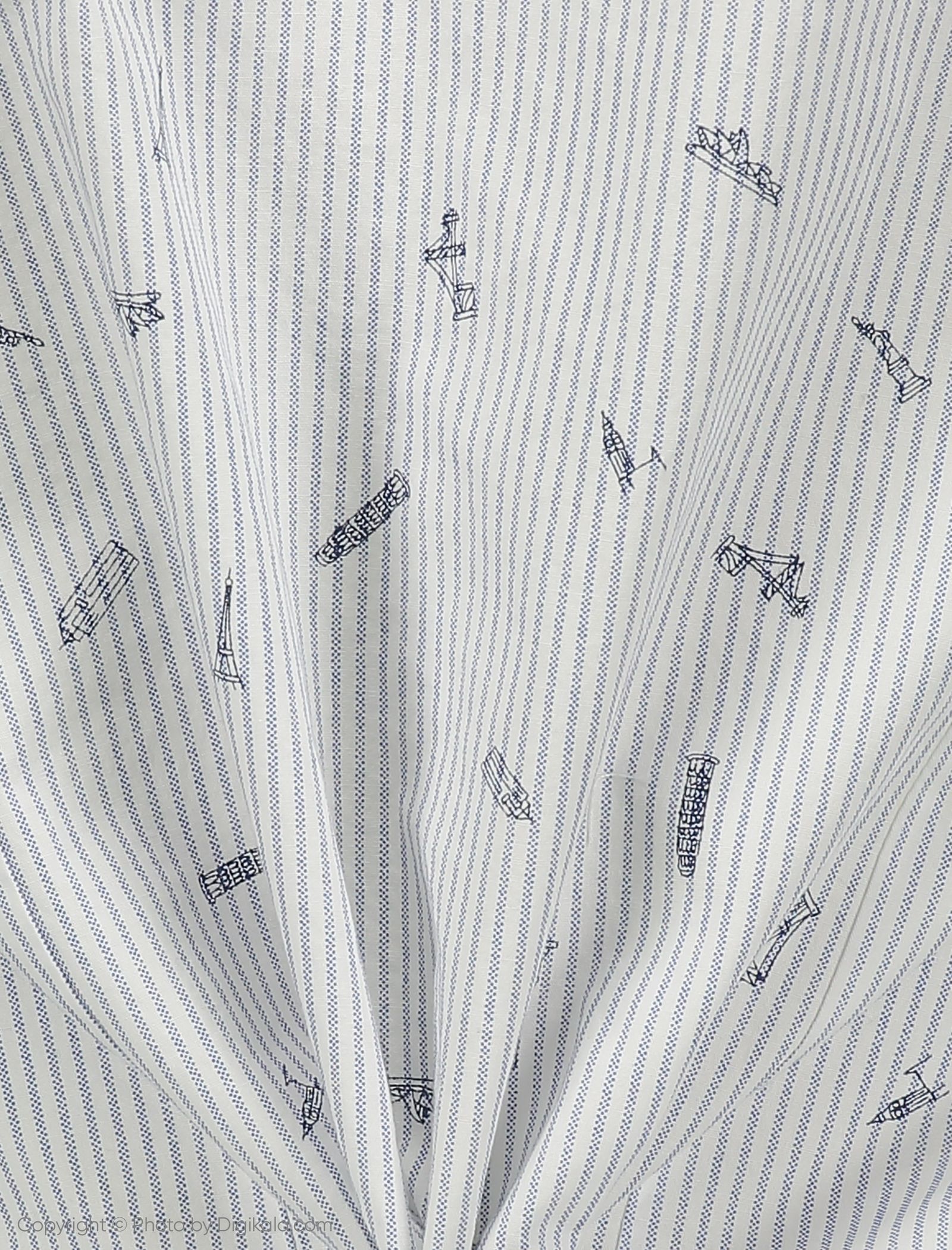پیراهن مردانه اسپرینگ فیلد مدل 0286605-12 - آبی - 5