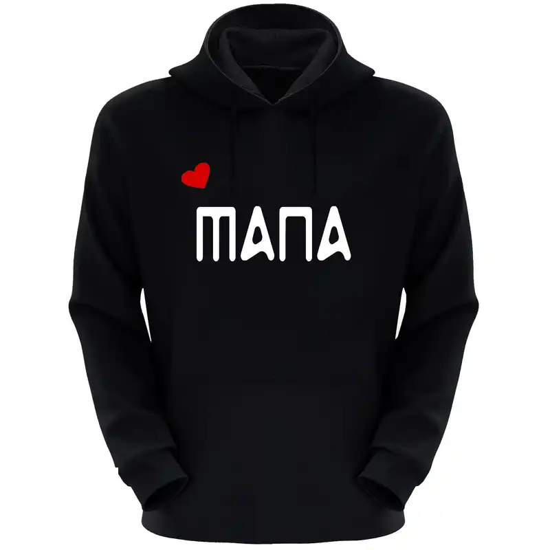 هودی زنانه طرح مانا کد F175 رنگ مشکی