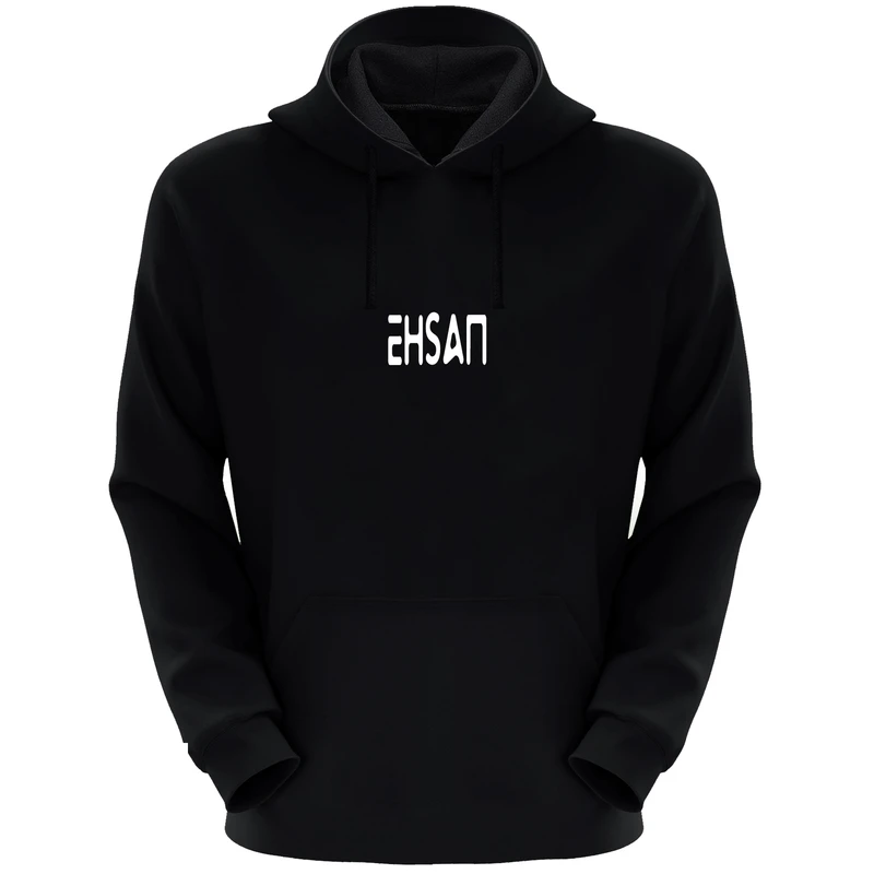 هودی مردانه طرح احسان کد k115 رنگ مشکی