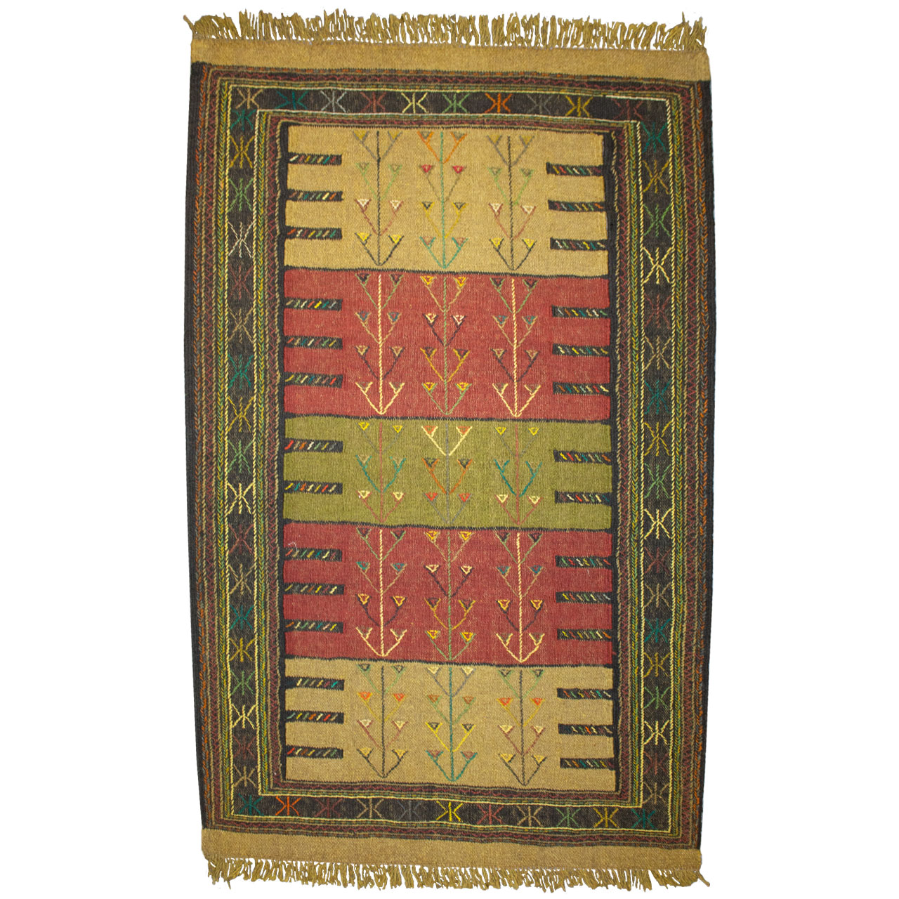 گلیم دستبافت  دو متری کد 980770 
