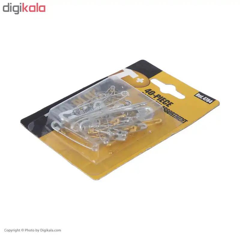 سنجاق قفلی تول پلاس مدل Ref.4784 مجموعه 40 عددی
