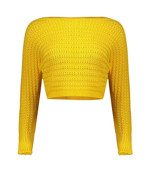 پلیور زنانه کد N-05 رنگ زرد