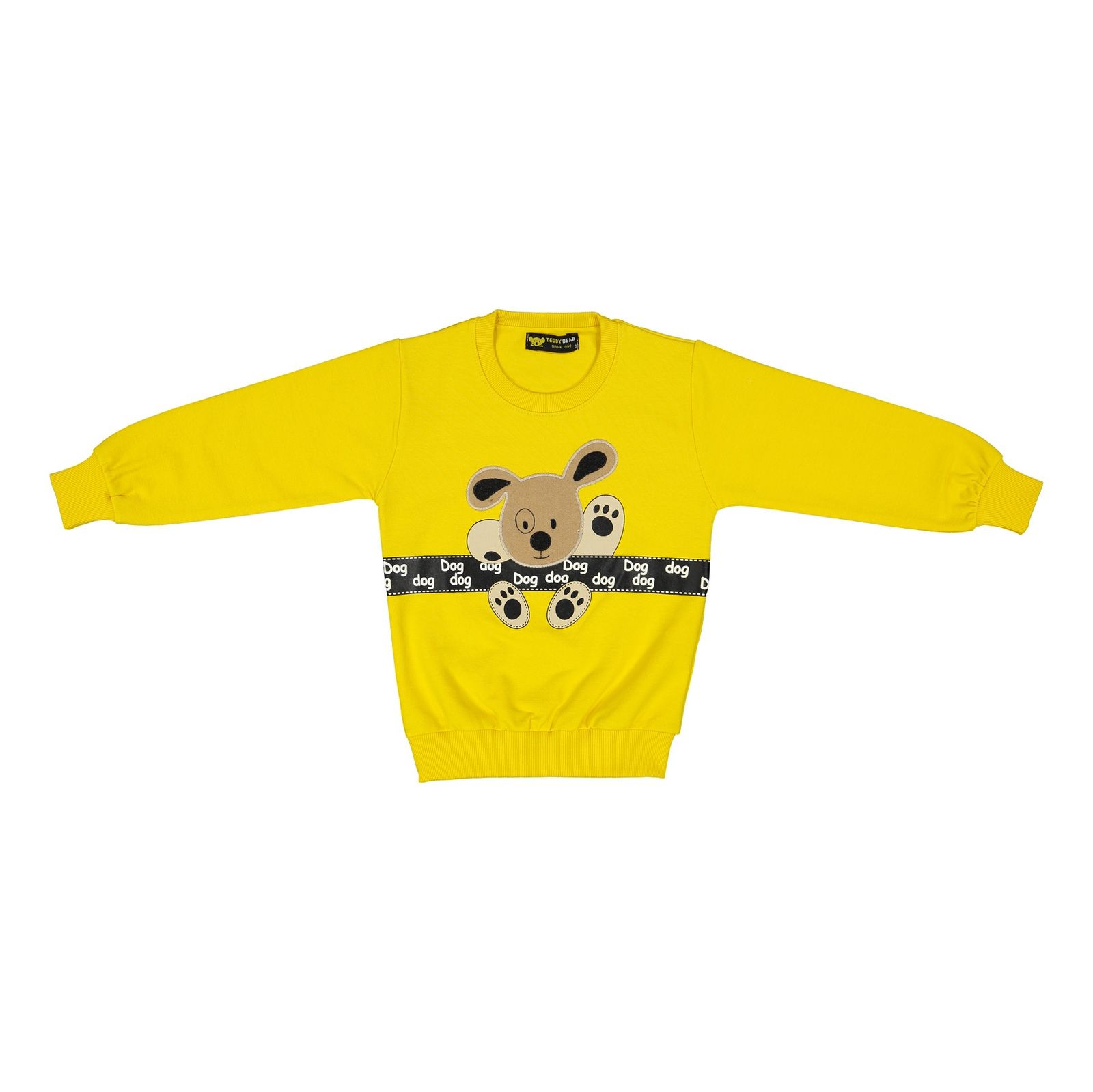 ست سویشرت و شلوار پسرانه خرس کوچولو مدل 2101105-16 - زرد - 3
