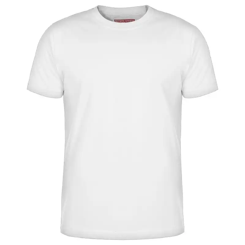 تی شرت آستین کوتاه مردانه کد 7579 رنگ سفید