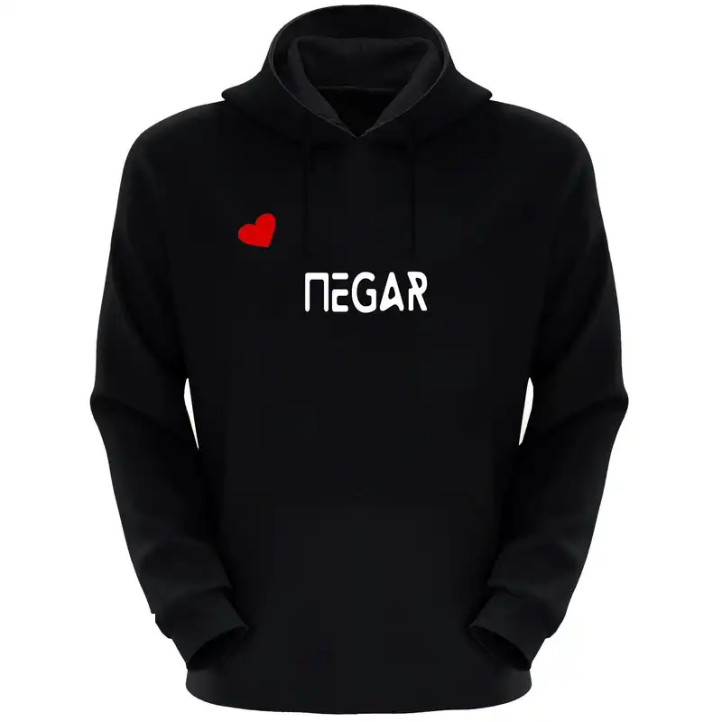 هودی زنانه طرح کد F106 رنگ مشکی