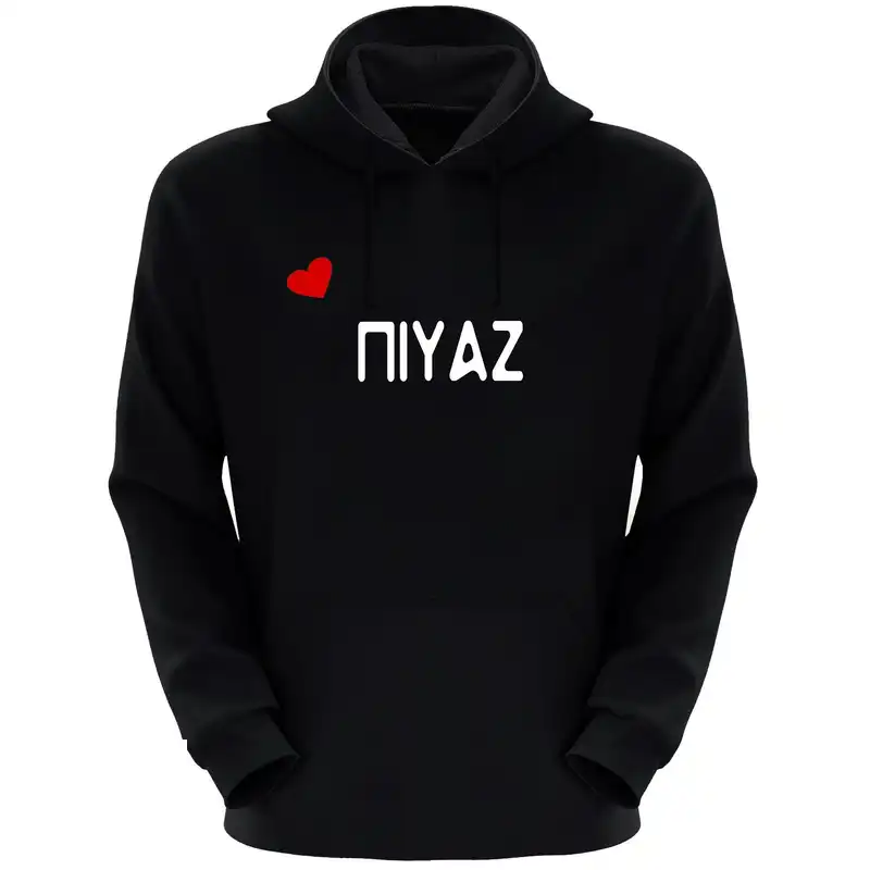 هودی زنانه طرح نیاز کد F143 رنگ مشکی