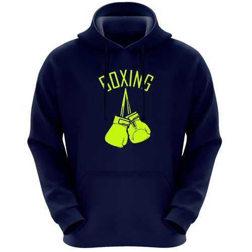 هودی مردانه طرح بوکس کد A13 رنگ سرمه ای