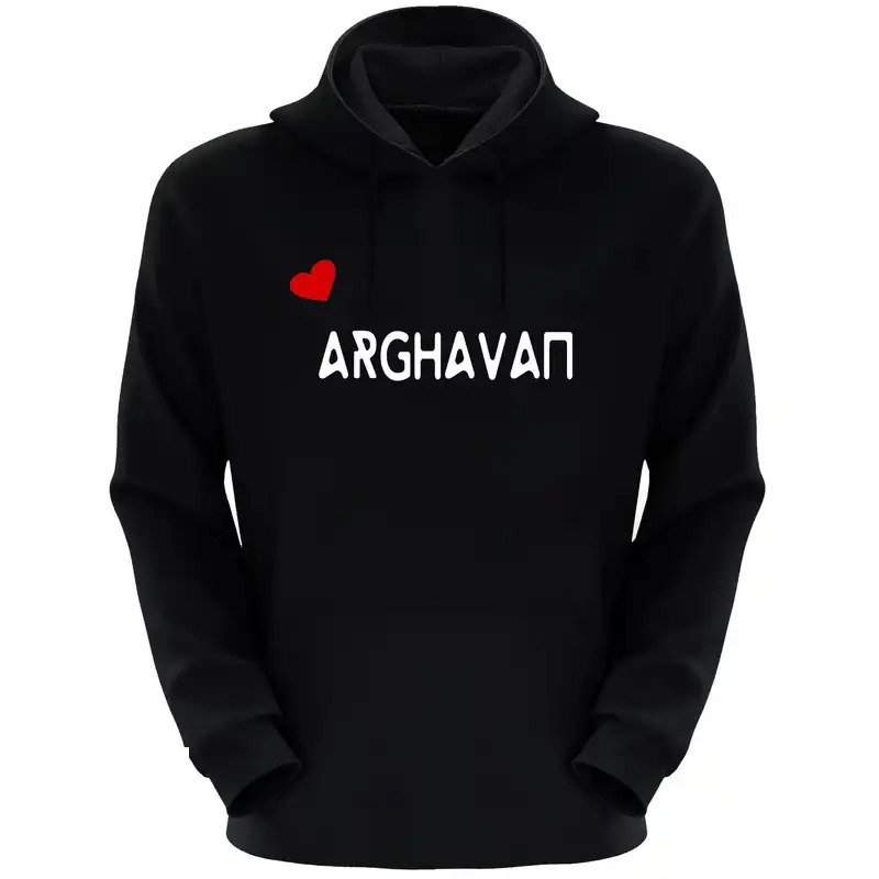 هودی زنانه طرح ارغوان کد F249 رنگ مشکی