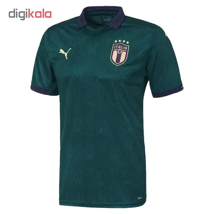 تی شرت ورزشی مردانه طرح تیم ملی ایتالیا مدل 2020 کد PT رنگ سبز