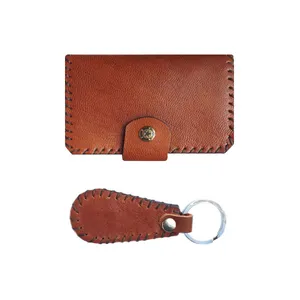 ست جاکارتی و جاکلیدی چرمی مدل IHCK01