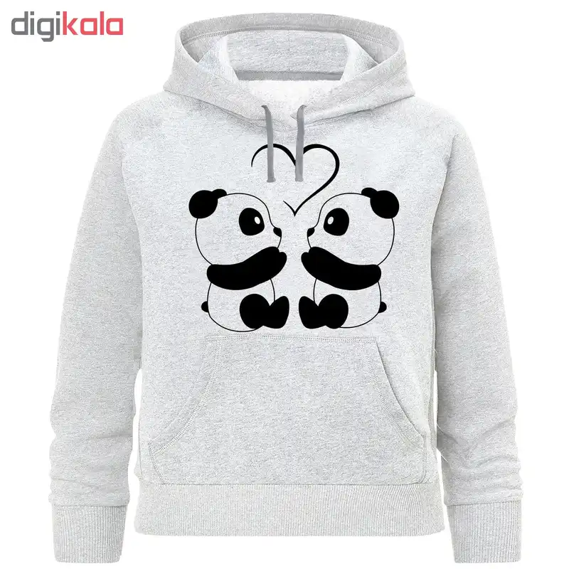 هودی دخترانه طرح پاندا عاشق کد K198