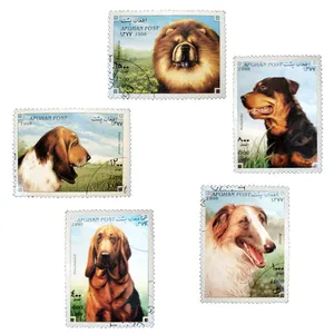 تمبر یادگاری مدل حیوانات DOGS کد 127 مجموعه 5 عددی