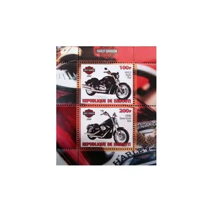 تمبر یادگاری طرح موتور مدل HARLEY-DAVIDSON مجموعه 2 عددی