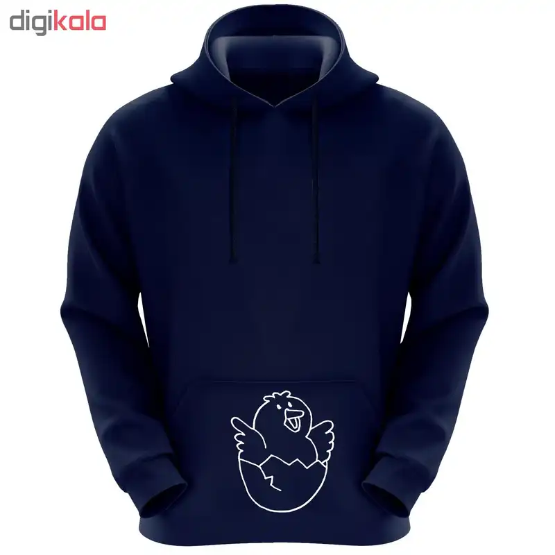 هودی زنانه طرح جوجه کد K33 رنگ سرمه ای