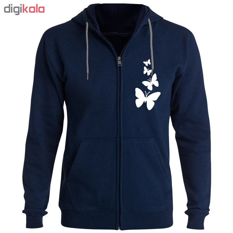 عکس شماره 3 : سویشرت زنانه طرح پروانه کد f56