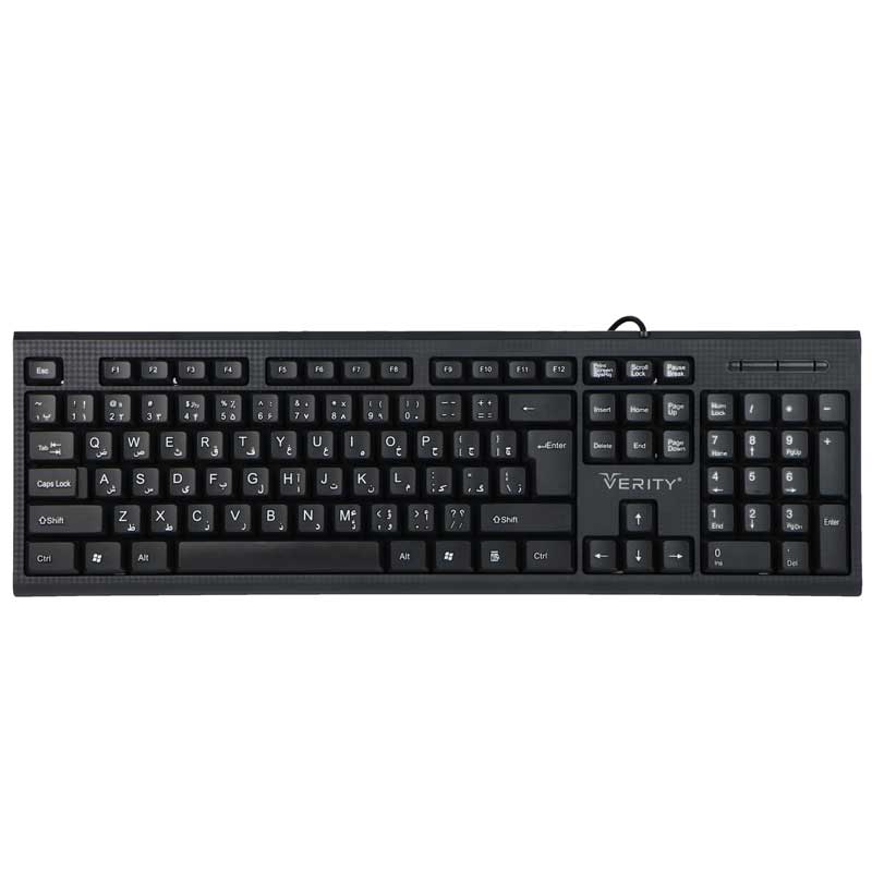 کیبورد وریتی مدل V-KB6118 با حروف فارسی