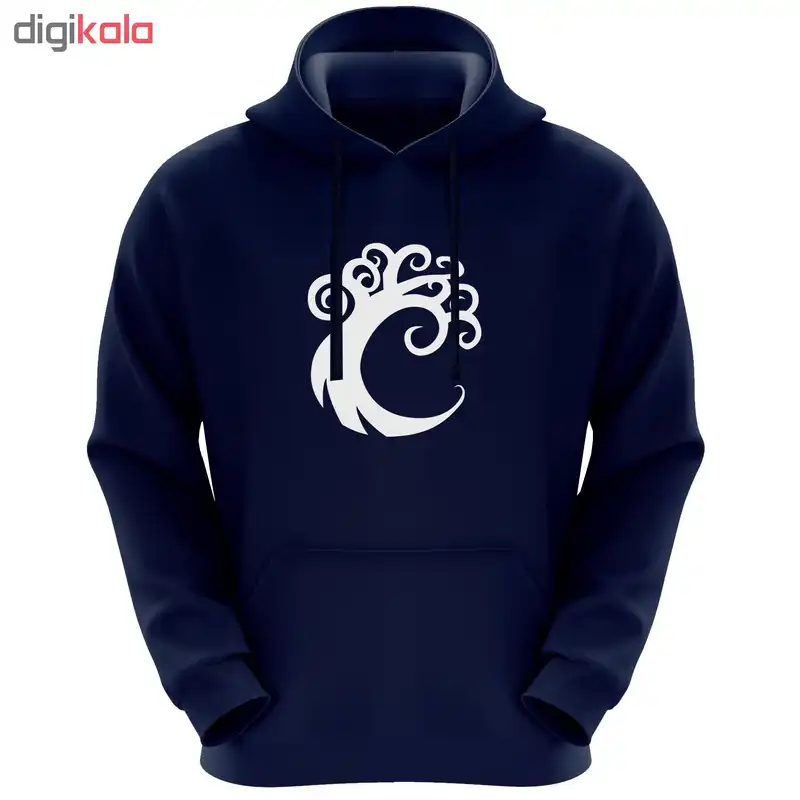 هودی زنانه طرح درخت کد K39 رنگ سرمه ای