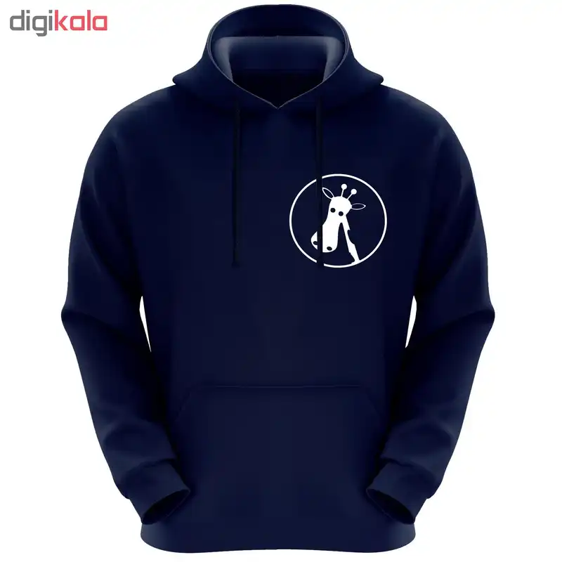 هودی زنانه طرح زرافه کد K30 رنگ سرمه ای