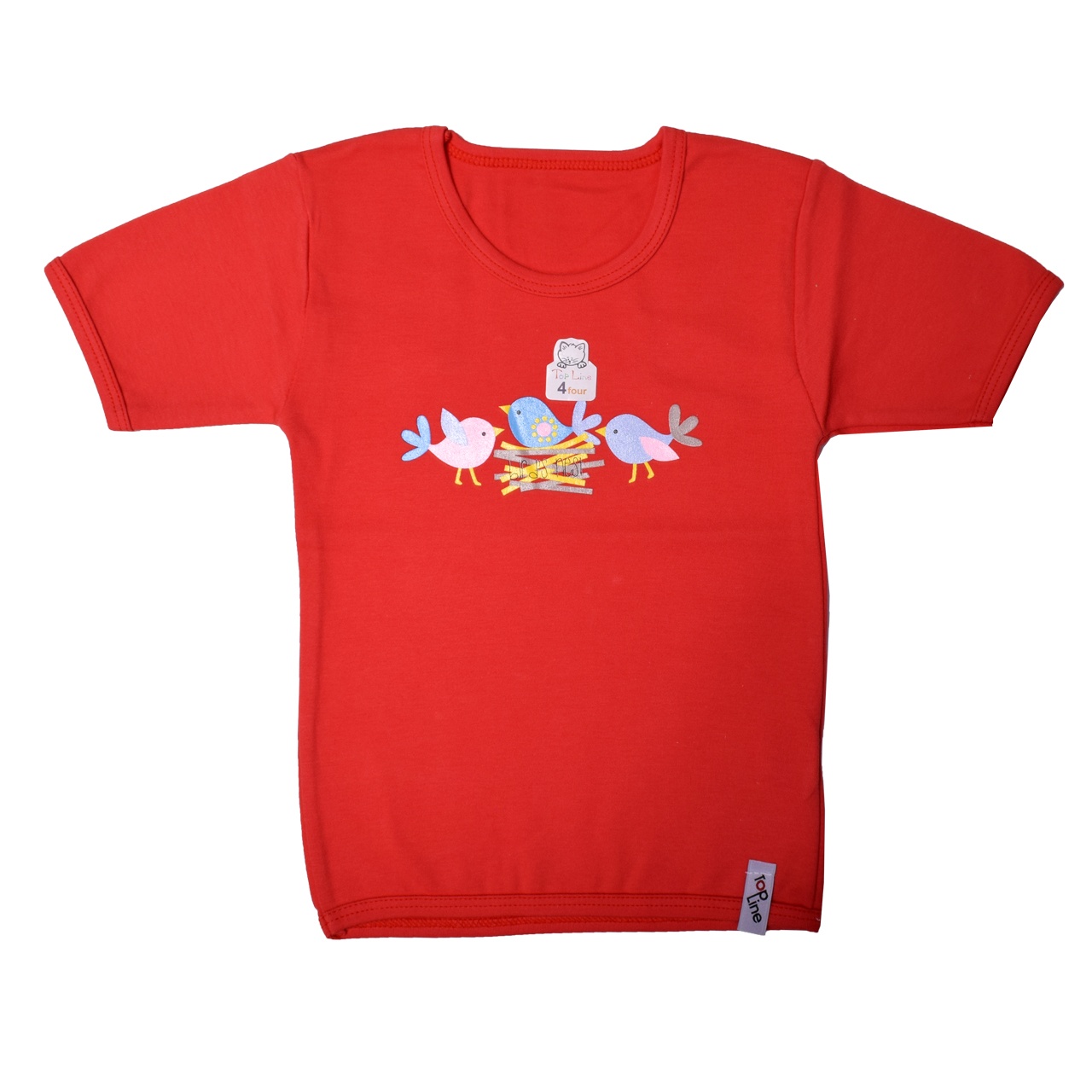 تی شرت آستین کوتاه نوزادی تاپ لاین طرح جوجه کد 02