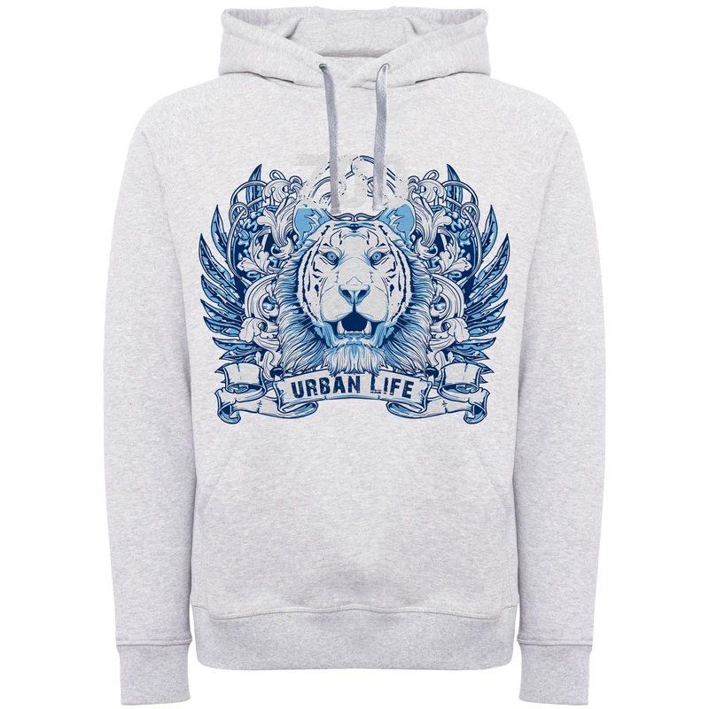 هودی مردانه طرح urban life شیر کد F206