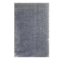 فرش ماشینی مدل شگی کد 5013 زمینه نقره ای