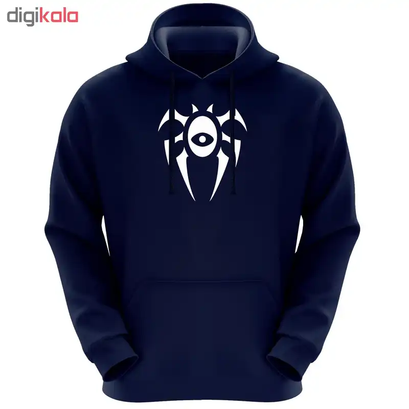 هودی زنانه طرح یه چشم کد K65 رنگ سرمه ای