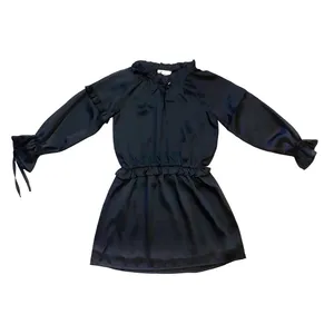 پیراهن دخترانه هیژاسان کد 716 رنگ مشکی