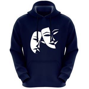 هودی مردانه طرح شاد و غمگین کد F7
