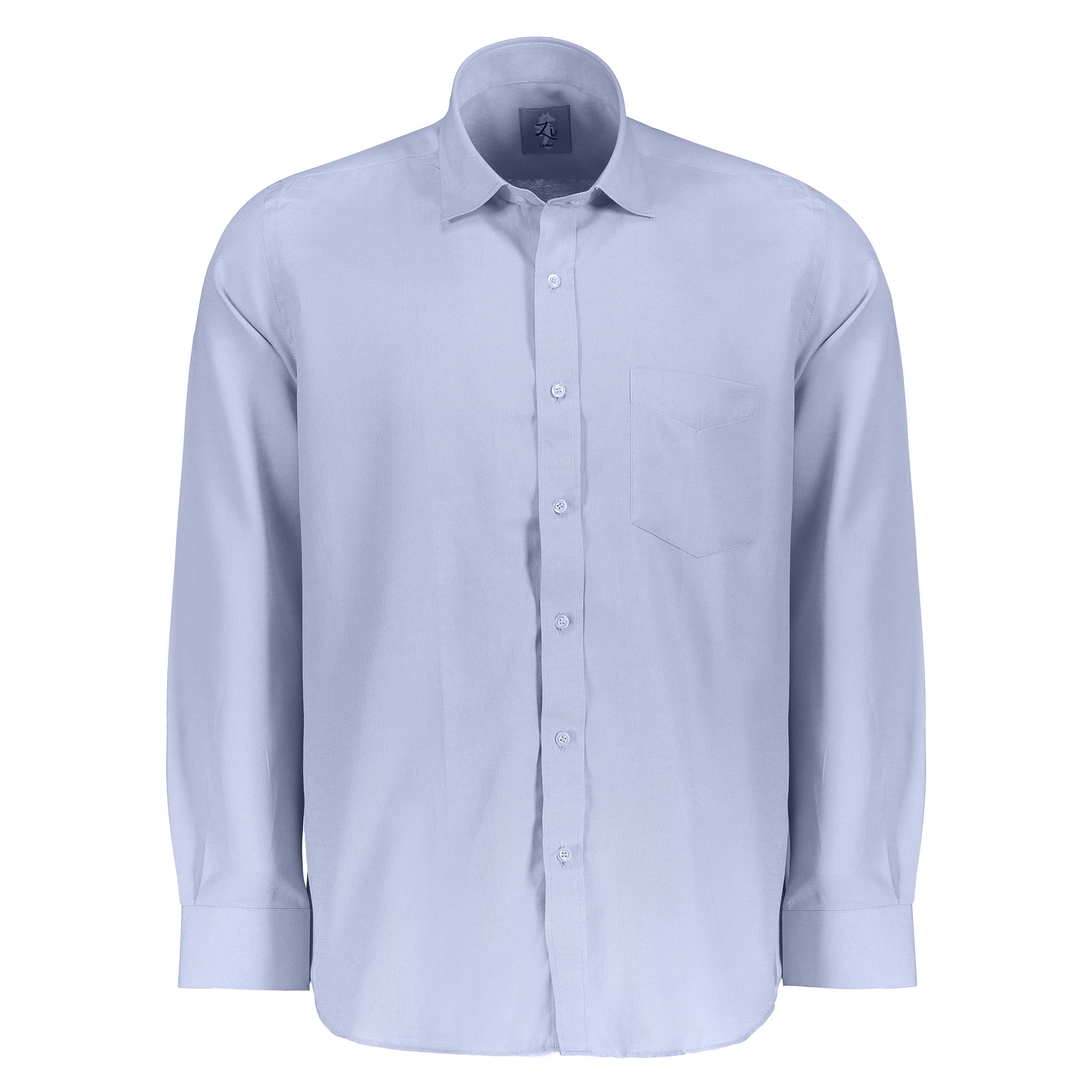 پیراهن مردانه زی سا مدل 153116458ML - آبی ملانژ - 1
