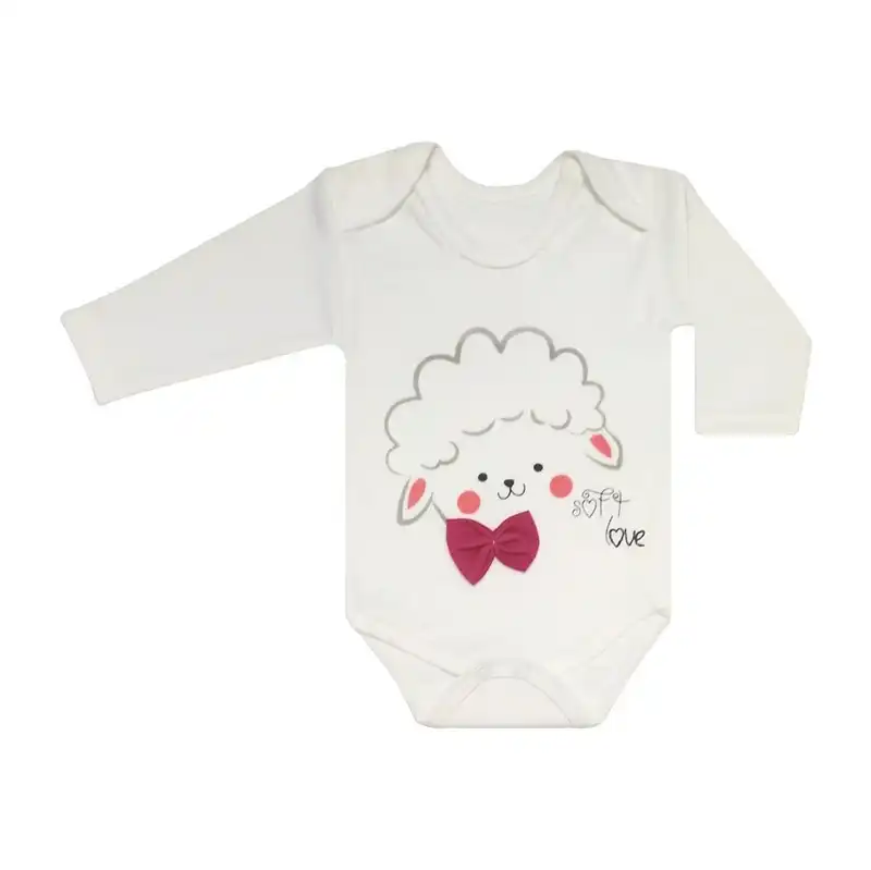 ست 3 تکه لباس نوزادی طرح بره کد M117