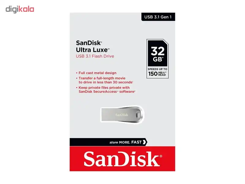 فلش مموری سن دیسک مدل Ultra Luxe ظرفیت 32 گیگابایت