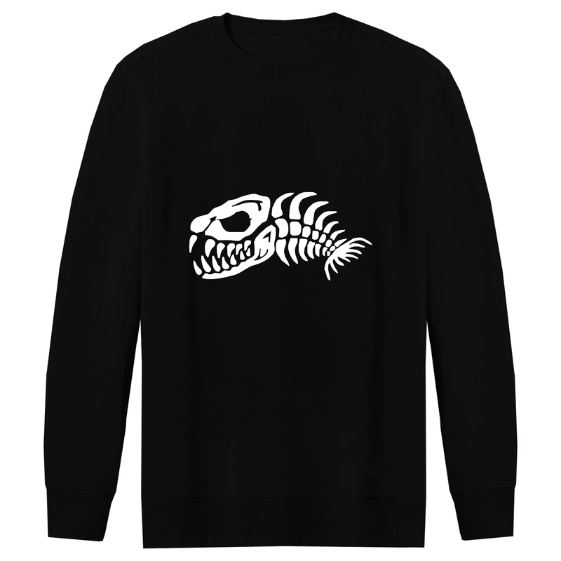 سویشرت مردانه طرح اسکلت کوسه کد F55