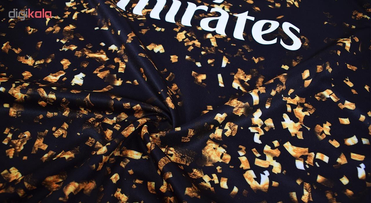 تی شرت ورزشی مردانه طرح رئال مادرید کد 2019.20 رنگ مشکی